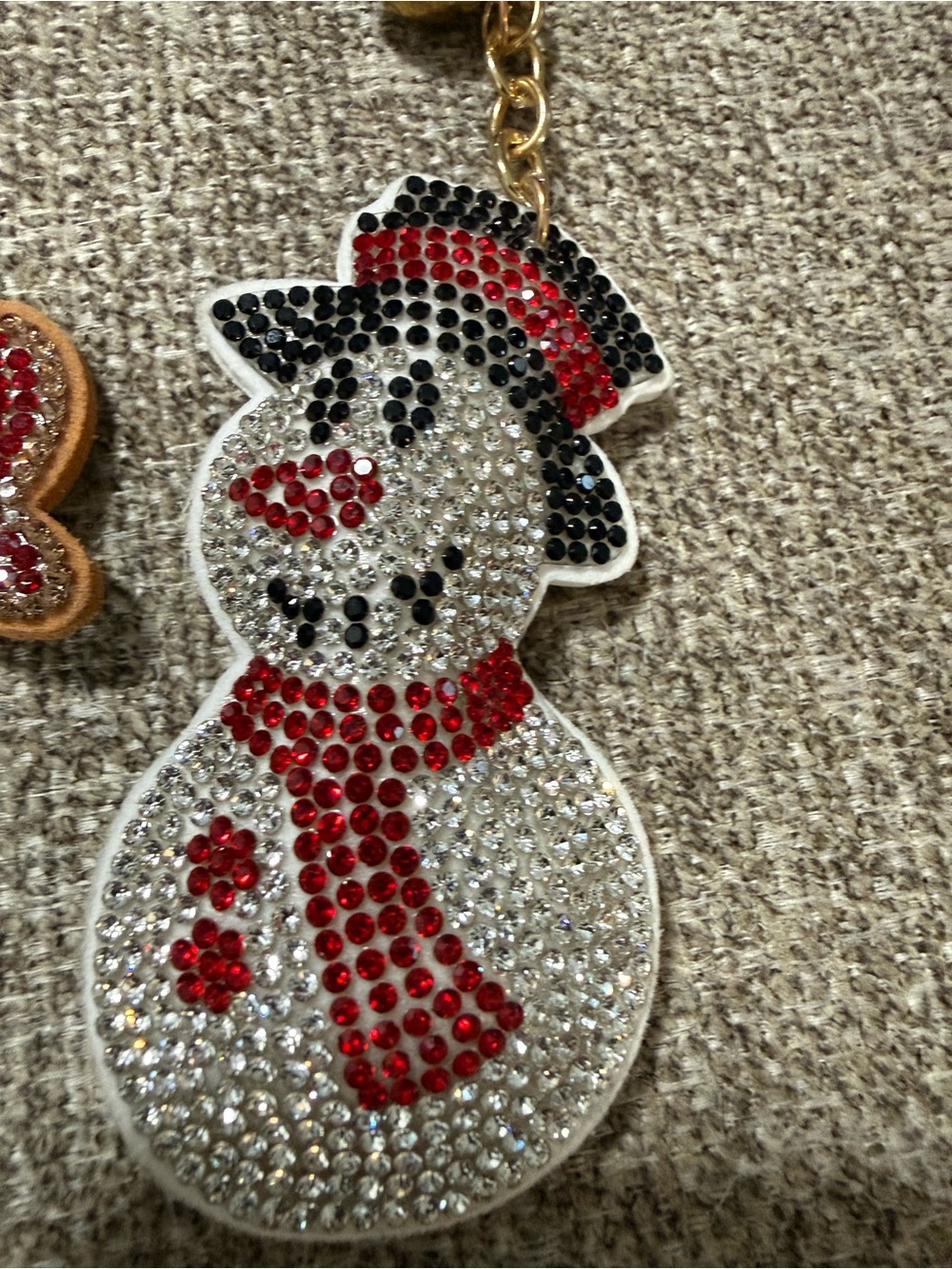 Rhinestone Holiday Keychain Set - Picture 3 of 4